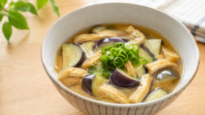 なすと油揚げのおみそ汁